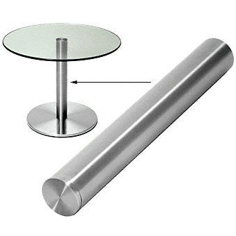 CRL Brushed Stainless 3-3/16" UV Bond Table Post - 26-1/2" Long - UV0158