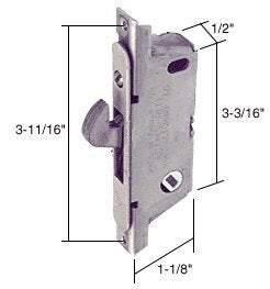 CRL 1/2" Wide Round End Face Plate Mortise Lock with Automatic Latching for Adams Rite® Doors - E2119