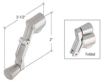 CRL Aluminum Universal Folding Handle - H3959