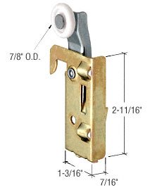 CRL Nylon Wardrobe Door Roller - N7046