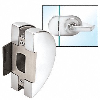 CRL Polished Stainless Steel Lever Lock Glass Keeper - LHK1PS