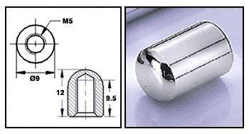 CRL Chrome Plated Nut for Rod Display System - RD4301CH