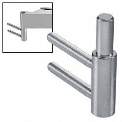 CRL Steel Frame Mount Euro Series Mounting Bracket for Free Swinging Interior Door Hinge - PTH362