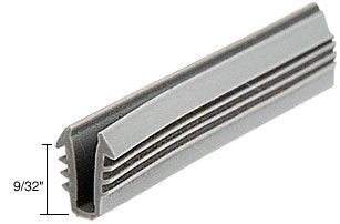 CRL Glazing Vinyl 9/32" Channel Depth 1/4" to 19/64" Metal Opening - 1000' Roll by CR Laurence - GC722M