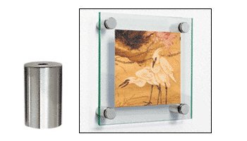 CRL Satin Chrome Standoff Base 1-1/4" Diameter by 2" Long - S0B1142SC