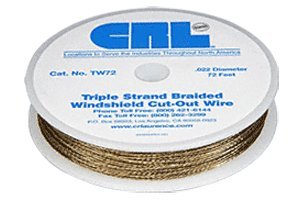 CRL Triple Strand Braided Windshield Cut-Out Wire - TW72