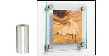 CRL Polished Stainless Standoff Base 3/4" Diameter by 1-1/2" Long - S0B34112PS