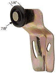 CRL 7/8" Nylon Back Wardrobe Roller for Cox - N6505