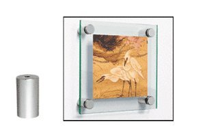 CRL Brushed Stainless Standoff Base 1/2" Diameter by 1-1/2" Long - S0B12112BS