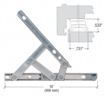 CRL 16" Secure Style Casement Hinge - DSH16