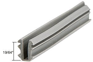 CRL Glazing Vinyl 19/64" Channel Depth 15/64" to 9/32" Metal Opening - 100' Roll by CR Laurence - GC673C