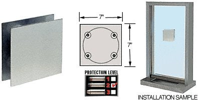 CRL 7" Square Level 2 Bullet Resistant Speak-Thru - N777