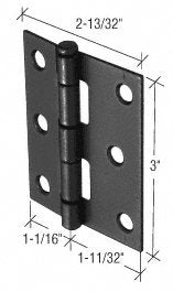 CRL Black 2-13/32" Storm and Screen Door Replacement Hinge - K5039