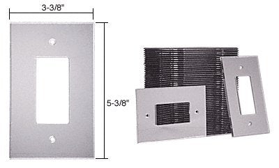 CRL Clear Single Designer Acrylic Mirror Plates in Bulk - PMP10250B