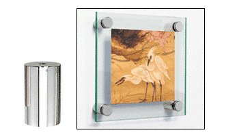 CRL Chrome Standoff Base 1-1/4" Diameter by 2" Long - S0B1142CH