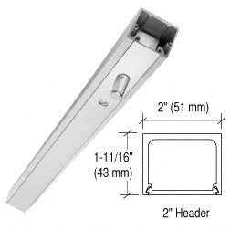 CRL Polished Stainless 36" Stock Size Narrow Header - NH236PS