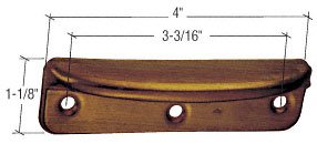 CRL Antique Brass 4" Window Sash Lift - F2560