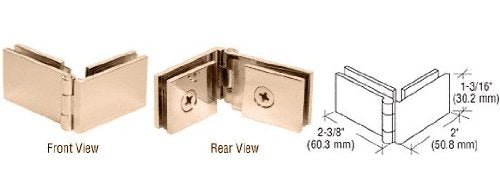 CRL Brass Glass-to-Glass Showcase Hinge - EH138