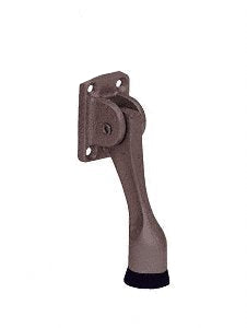 CRL Dark Bronze Finish 4" Door Mounted Heavy-Duty Kick-Down Door Holder - J4552