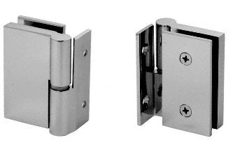 CRL Brushed Stainless Single Acting Left Hand Wall-to-Glass Gate Hinge - GH037LBS