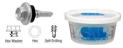 Hilti 1/4-14 x 7/8" Self-Drilling Hex Washer Head Screw - 14X78HWSD