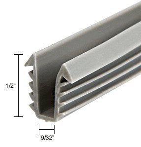 CRL Glazing Vinyl; 1/2" Channel Depth; 1/4" to 19/64" Metal Opening - 100 ft Roll - GC725C