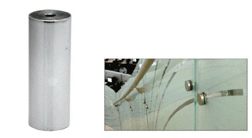 CRL 316 Brushed Stainless Standoff Base 1-1/2" Diameter by 4" in Length - S0B1124BS