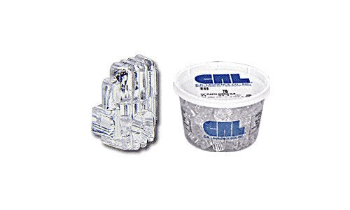 CRL 3/16" Standard Plastic Mirror Clip [100 pack] - 7B