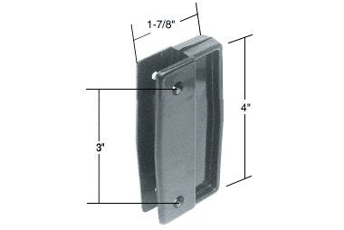 CRL Screen Door Plastic Pull Set; 3" Screw Holes [10 pack] - A111B
