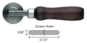 CRL Round Edge Steel Screen Roller 2-1/2" x 3/32" Wheel - 27S6