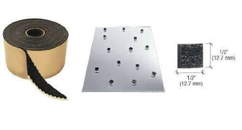 CRL 1/2" x 1/2" Pebbled No-Adhesive Shipping Pads - PNA12B