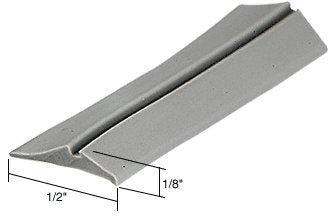 CRL Gray 1/2" Wide Glazing Spline [1000' Roll] - GS233M