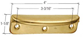 CRL Brass 4" Window Sash Lift - F2558