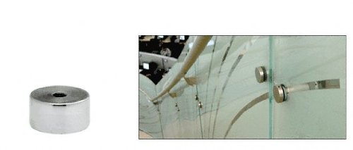 CRL Brushed Stainless Standoff Base 1-1/2" Diameter by 3/4" Long - S0B11234BS