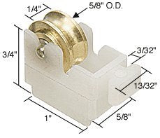 CRL 5/8" Steel Sliding Window Roller - G3048