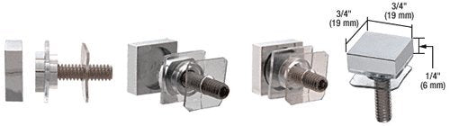 CRL Chrome 3/4" Square Standoff Cap - SCAP75CH