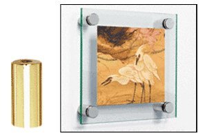 CRL Brass 3/4" Diameter by 1-1/2" Long Standoff Base - S0B34112BR