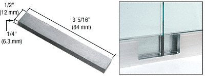 CRL 1/2" Wide Rigid Rubber Spacing Blocks with Adhesive for B5 Series Shoe (100 pack) - GR5ASB