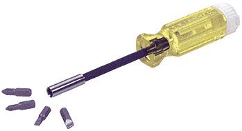 CRL 8" Magnetic Screwdriver with Four Bits - 3195