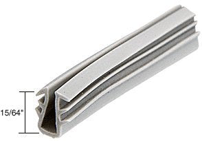 CRL Glazing Vinyl 15/64" Channel Depth 7/32" to 15/64" Metal Opening - 100' Roll by CR Laurence - GC724C