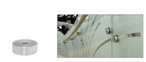 CRL Brushed Stainless Standoff Base 1-1/2" Diameter by 1/2" Long - S0B11212BS