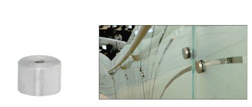 CRL Brushed Stainless Standoff Base 1-1/2" Diameter by 1" Long - S0B1121BS