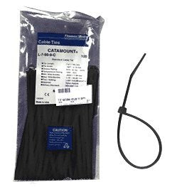 CRL Black 5.6" Nylon Cable Ties - NT56BL