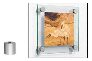 CRL Brushed Stainless Standoff Base 1/2" Diameter by 3/4" Long - S0B1234BS