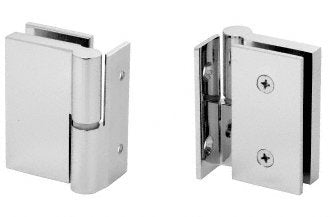 CRL Polished Stainless Single Acting Left Hand Wall-to-Glass Gate Hinge - GH037LPS