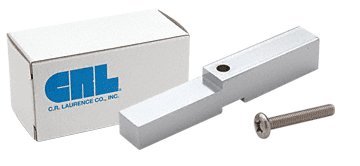 CRL Brite Anodized Adapter Block for Prima, Shell and Rondo Hinges - HAB01BA