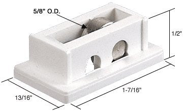 CRL Sliding Window Roller with 5/8" Steel Wheel for Acorn Series 2100 thru 2300 New Style Windows - G3059