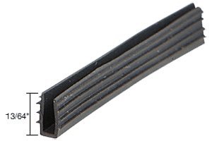 CRL Glazing Vinyl; 13/64" Channel Depth 9/64" to 11/64" Metal Opening - 1000 ft Roll