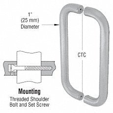 CRL 8" Straight Pull Handles Back-to-Back - M2165828