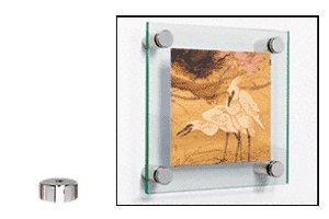 CRL Polished Stainless Standoff Base 1/2" Diameter by 1/4" Long - S0B1214PS